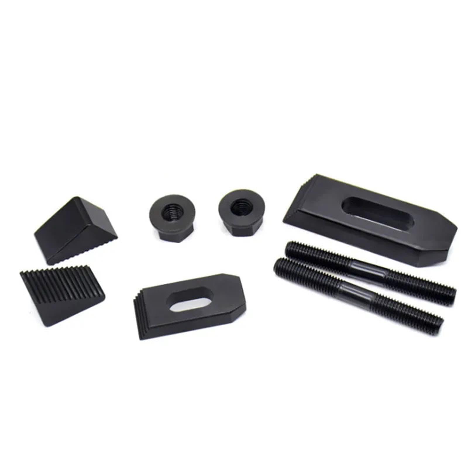 Kit de serrage pour fraiseuse, 58 pièces, Kit de pinces pour moulin, étau M12, jeu de vis de fixation universelle, pièces de traitement de plaque de pression Pour débutants et bricoleurs