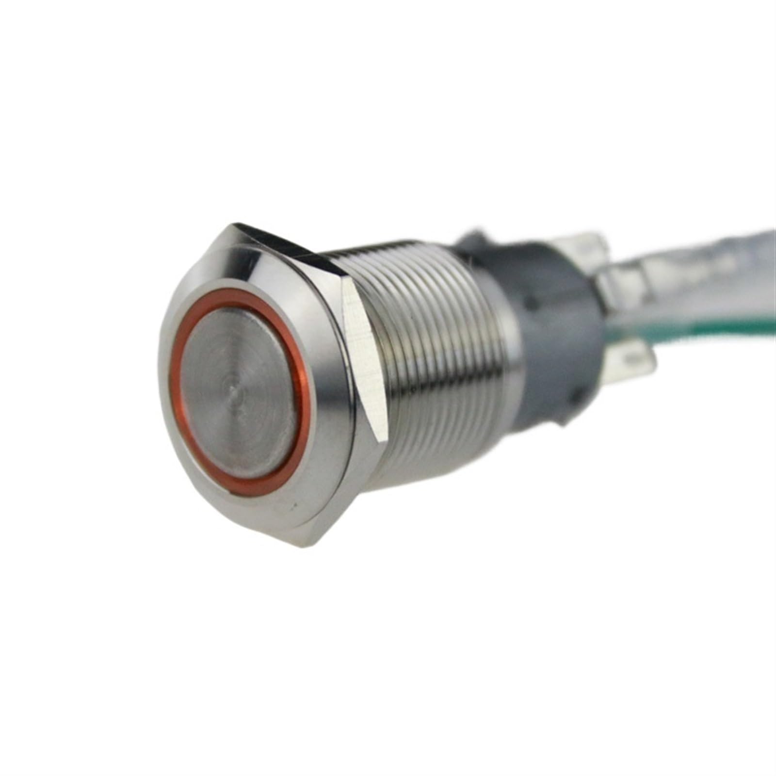Boutons métalliques 19mm interrupteur de réinitialisation 12V étanche