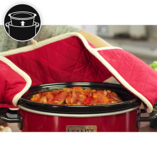 Crock-Pot Slow Cooker, SCV400RD, 2 temperatuurinstellingen + warmhoudfunctie, 3,5 liter (3-4 personen), rood - Afbeelding 4
