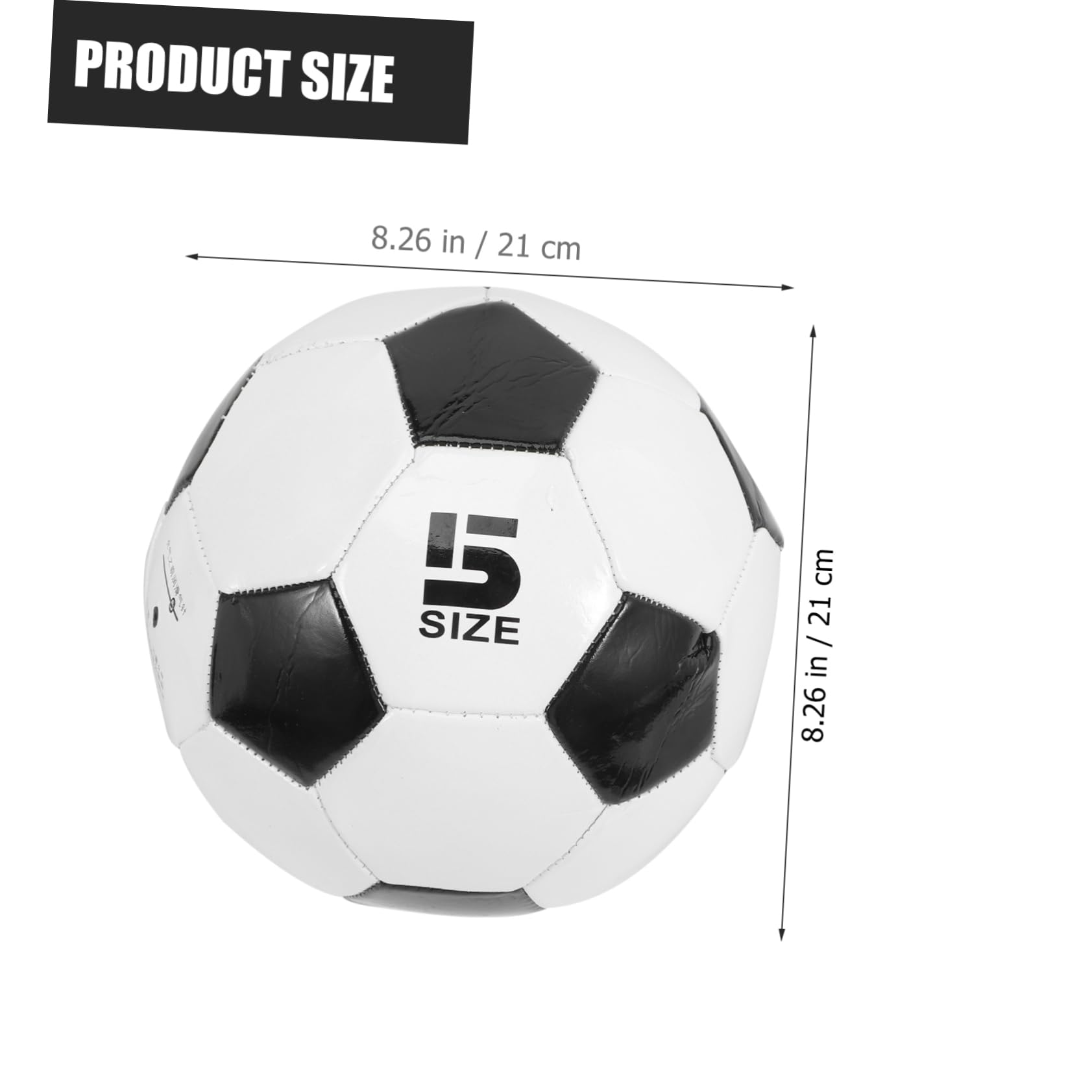 ibasenice 6 Piezas Balón De Fútbol De PVC Fútbol De Entrenamiento para Jugar Exteriores para Prácticas