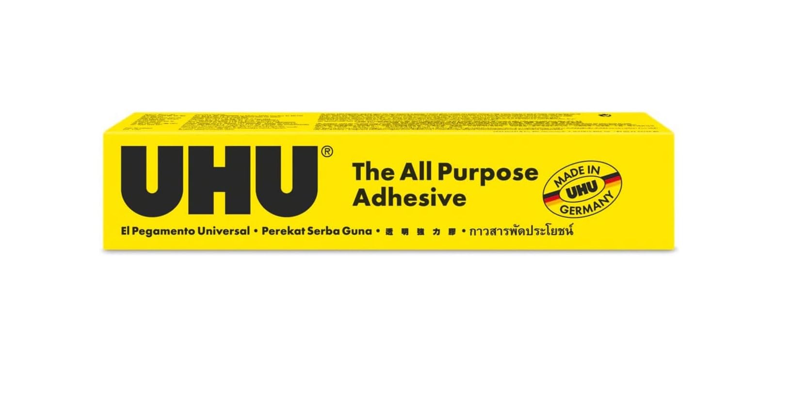 UHUAll Purpose Adhesive, The Tried And Tested Universal Glue For Almost All Gluing Cases Like Crafts And Repair, Tube, 125 ml, Transparent-Pack of 10