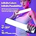 ULANZI B15RGB Magnetic RGB Light Wand - Handheld LED Video Light Stick with Diffuser, 3300mAh 1800-9000K 20 Effect Dimmable Camera Tube Light for Video Recording Studio Photography TikTok YouTube Vlog