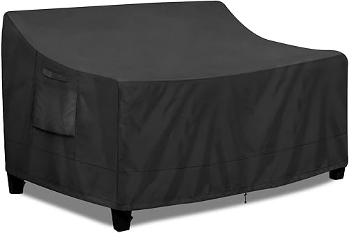 Miniatura 9 de PureFit Funda impermeable para sofá de exterior, funda para muebles de sofá de patio, funda de 3 plazas para exteriores con ventilación de aire y