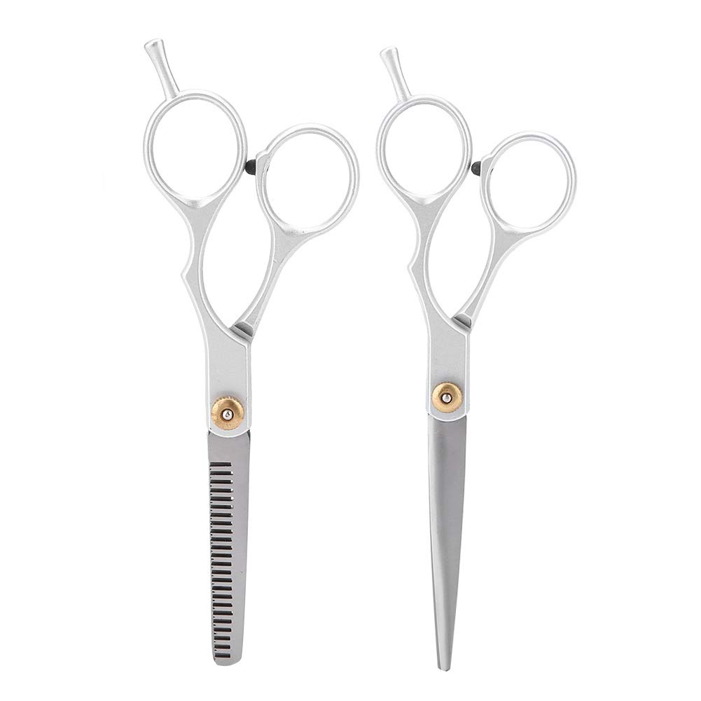 Pongnas Hair Cutting Scissors Set, Professional Thining Scissors Set Salon Barber Hairdressing Shear, Make Haircut Look More Natural(Hair Cut Scissor Set)