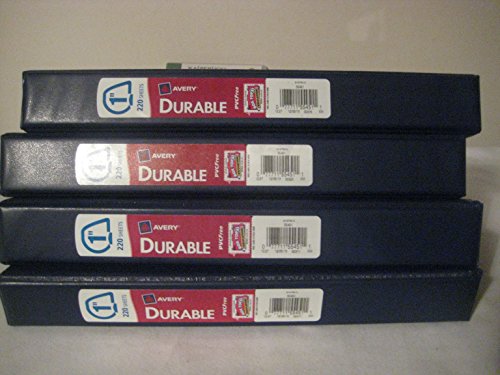 Avery Durable 1 inch Blue Binder (4 Pack)