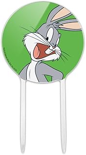 Acrylic Looney Tunes Bugs Bunny Cake Topper Party Decoration for Wedding Anniversary Birthday Graduation