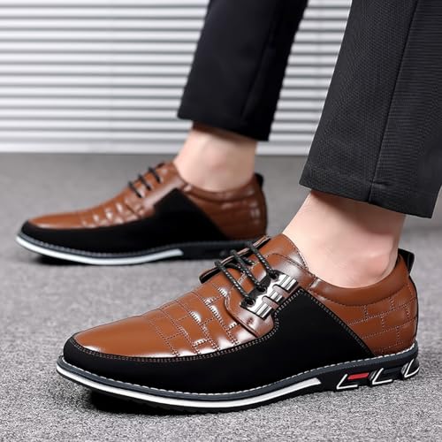 Image of Men's Premium Casual Lace Up Walking Shoes Business Driving Oxford Shoes