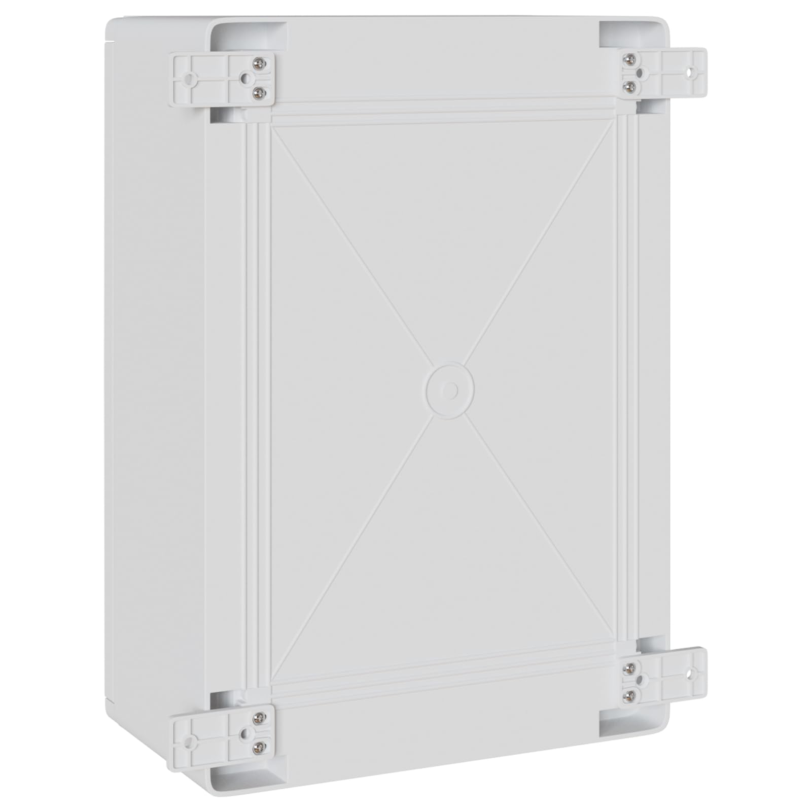 Tidyard Steuerschrank Grau 35 x 19.5 x 50 cm Plastik, Wasserdichter Verteilerkasten Wandschrank Leergehäuse für Elektro-, Steuerungs- und Sensorik-Technik
