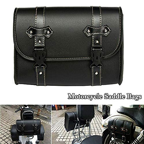 Bolsa de Sillín para Motocicleta MACHSWON, Alforja Impermeable de Cuero PU, Bolsa para Herramientas, Perfecta para Viajes, 27.5x10.5x19 cm miniatura 2