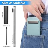 Ymapinc Aluminiowa podpórka na telefon, regulowany stojak na telefon komórkowy, samoprzylepna i niewidoczna podpórka na tablet, 2 szt., czarna