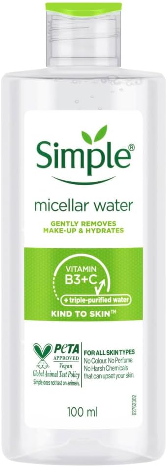 Kind To Skin Micellar Cleansing Water 100 ml | Gently Removes Make-Up & Hydrates | For All Skin Types