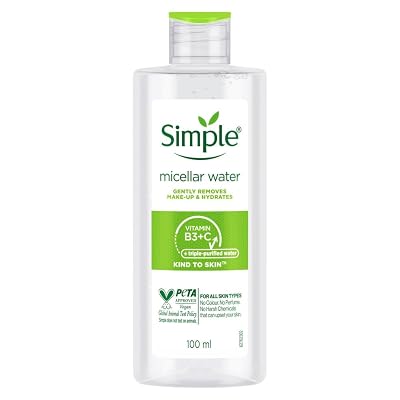 Simple Kind To Skin Micellar Cleansing Water 100 ml | Gently Removes Make-Up & Hydrates | For All Skin Types