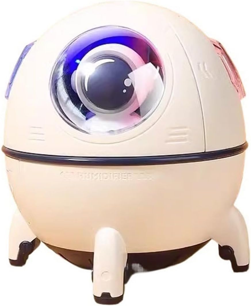 per Uso Domestico Umidificatori 220ML Desktop Mini Umidificatore Dormitorio Studenti con Silenziosa Camera da Letto Comodino Umidificatore Idratante Spruzzatore Umidificatori(White)