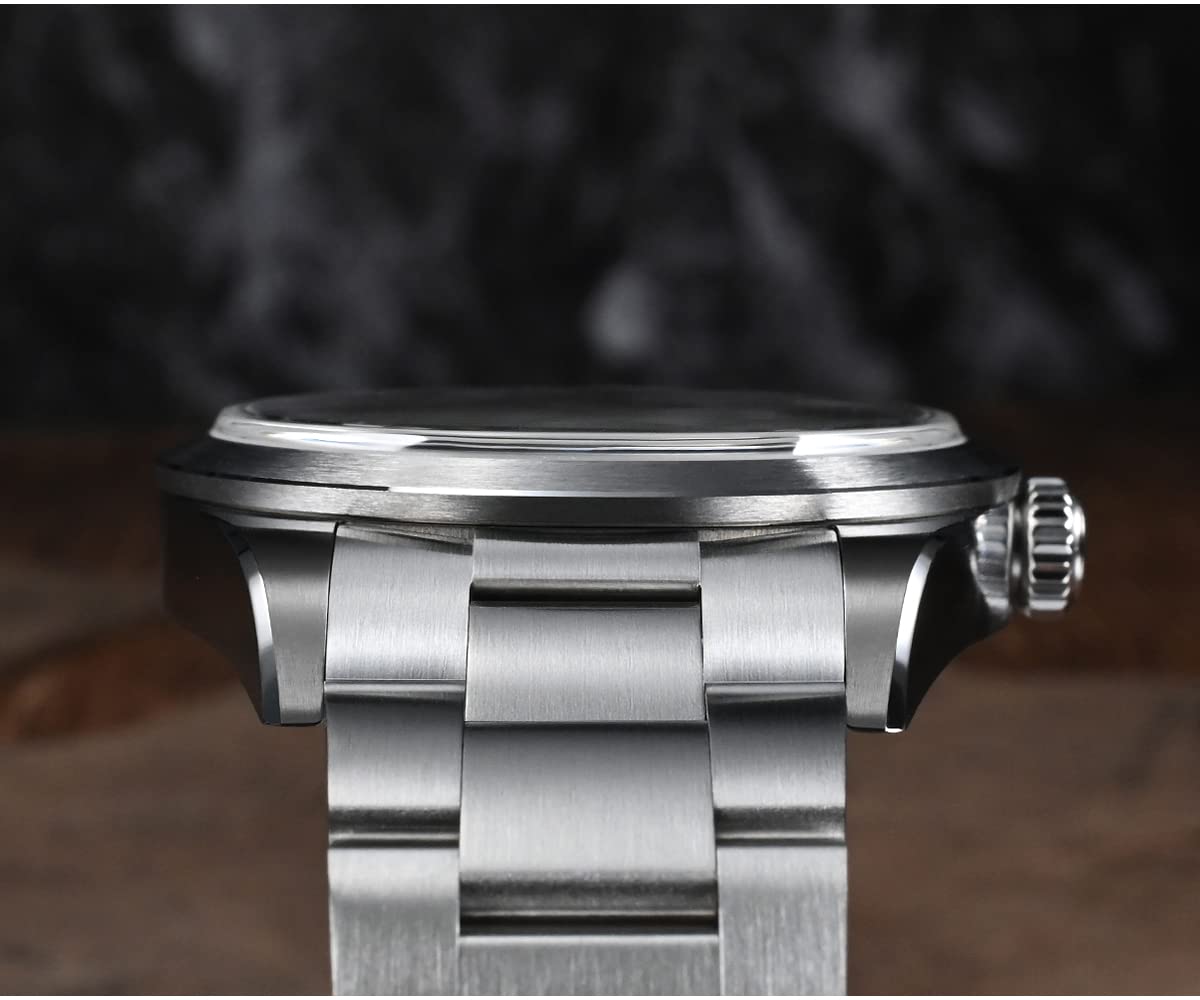 San Martin 38 mm SN0107G męski zegarek sportowy w stylu vintage emaliowana tarcza płatek śniegu ręce NH35 luksusowy eksploruj automatyczny mechaniczny