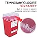 Sharps Container for Home Use and Professional 1 Quart (3-Pack) by Alcedo | Biohazard Needle and Syringe Disposal | Small Portable Container for Travel