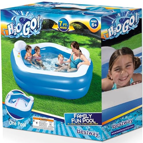 Piscine gonflable familiale compacte 25x7.5 pour installer un point d'eau sans grand jardin