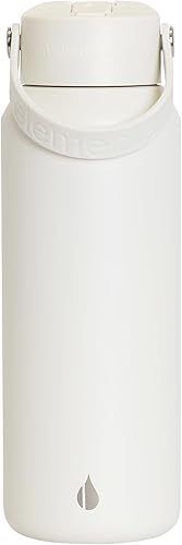 Miniatura 80 de Elemental Botella de agua aislada de 40 onzas con pajilla, botellas de agua con núcleo de acero inoxidable 100% a prueba de fugas para viajes,