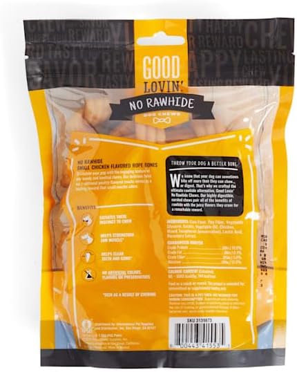 Good Lovin' Chicken-Flavored Rope Bones Dog Chews - Small, Count of 10