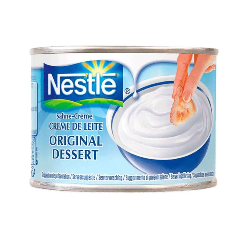 Crema de Leche Nestlé Original Dessert 170 g - Textura Cremosa para Postres - pack de 3 latas