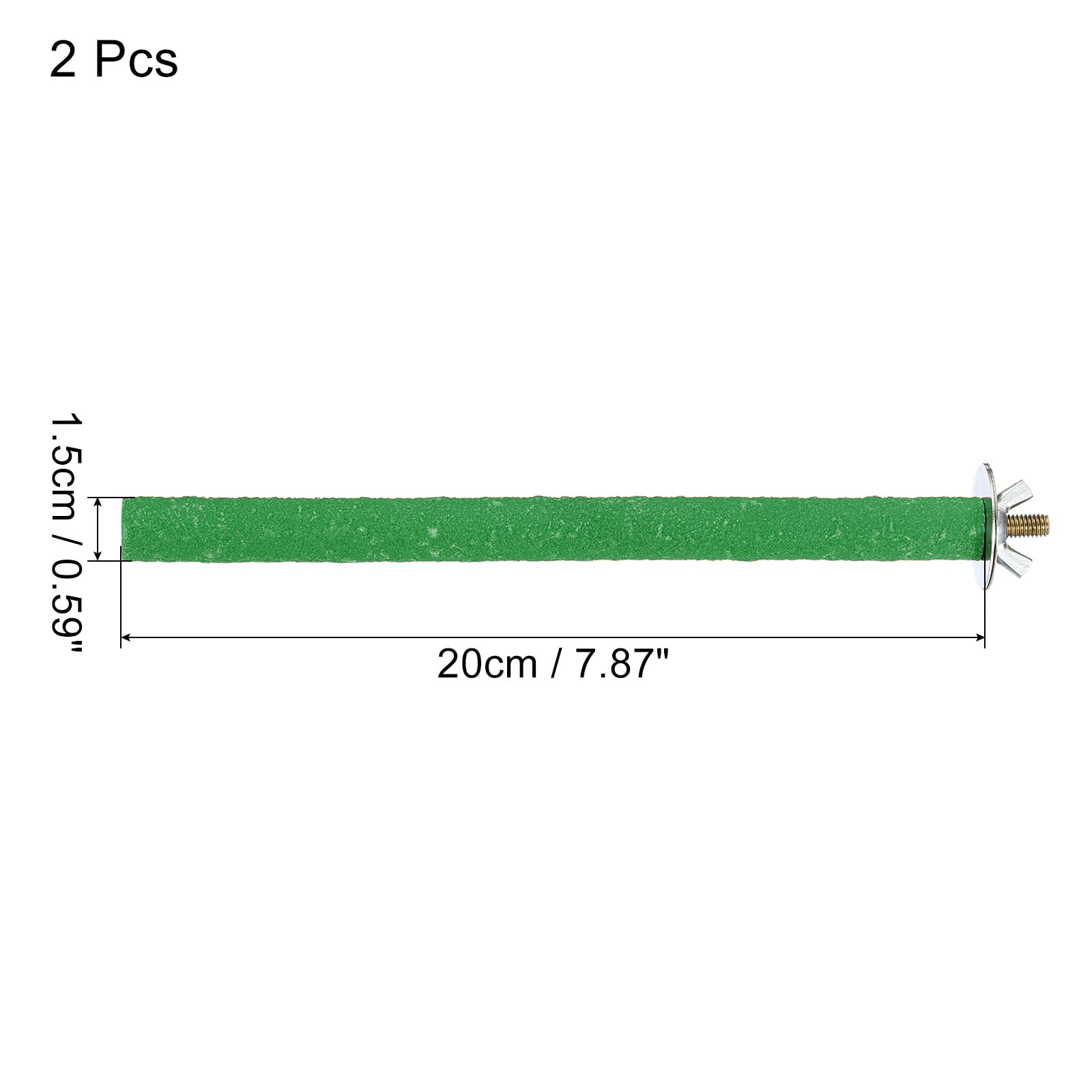6x Vogel Schleifstangen - Natürliche Holz Sitzstangen Für Papageien & Sittiche