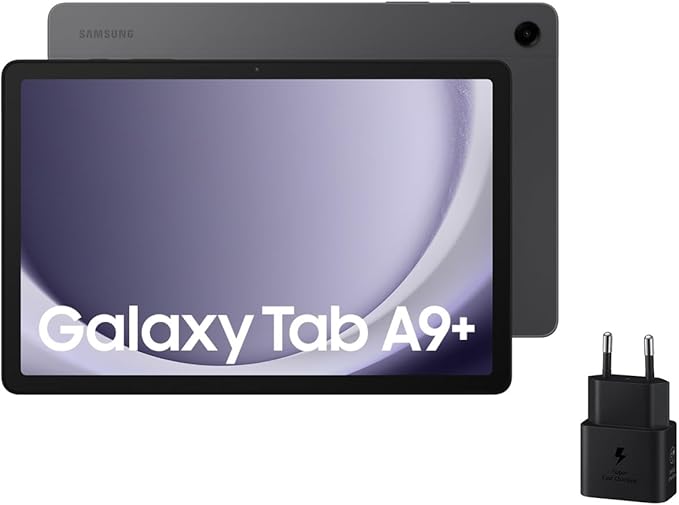 Samsung Galaxy Tab A9+ Tablet Android, 128 GB Almacenamiento, WiFi, Pantalla 11”, Sonido 3D, Gris (Versión Española)
