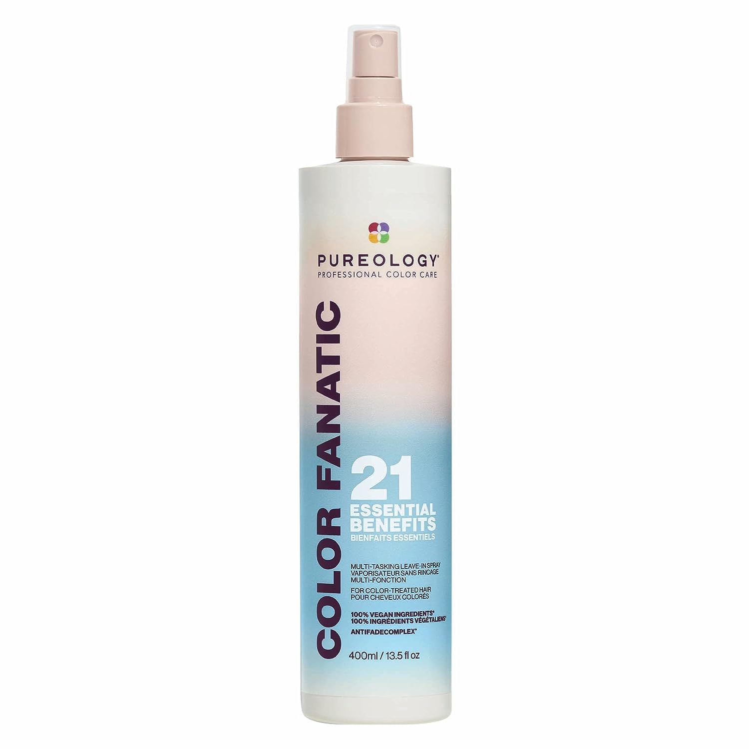 PureologyColor Fanatic Multi-Tasking Leave-In Spray, 21 Benefits for All Hair Types, Heat Protection, Detangling & Frizz Control, Infused with Coconut & Camellia Oils, Color Safe, VeganCradle to Cradle CertifiedCradle to Cradle CertifiedCradle to Cradle Certified