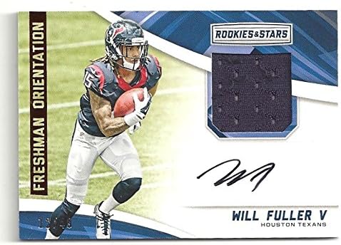 Will Fuller V "Freshman Orientation" Serial Numbered #12/49 Autograph Relic Football Card Collectible Football Card - 2016 Panini Rookies and Stars Football Card #FO-WF (Houston Texans) Free Shipping