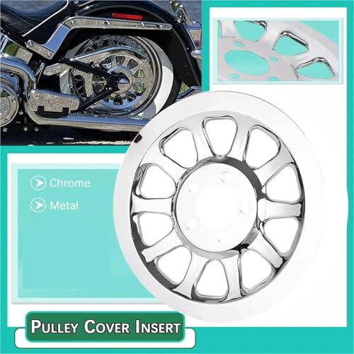 Sprocket Chain Cover para Softail y cubiertas de poleas de motor FXST 5