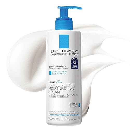 La Roche-Posay Lipikar Triple Repair Moisturizing Body Cream Body Lotion and Moisturizer for Dry Skin with Shea Butter and Niacinamide Previously