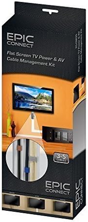 TV Cable Management Organizer Cable Concealer Raceway Wire Cover for A/V and Power Cables