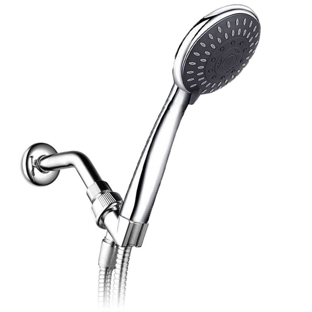 ALTON SHR20960 ABS 5-Function Chrome Finish Polished 4inch Shower Head with SS-304 Grade 1.5 Meter Hose Pipe, Adjustable Bracket and Arm (Silver) (B07X43Q1X5) Amazon Price History, Amazon Price Tracker