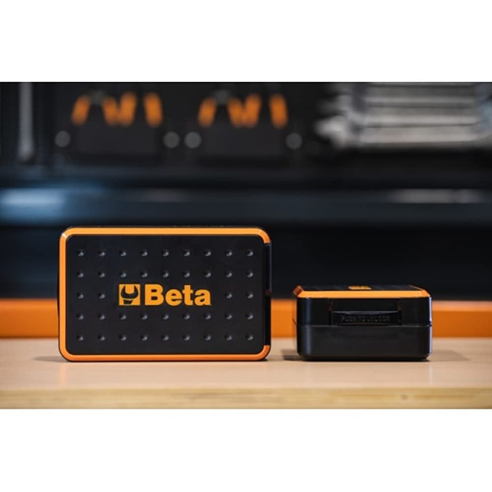 BETA 900/C39N - Assortimento di 11 chiavi a bussola esagonali, 21 inserti per avvitatori e 7 accessori, in cassetta di plastica