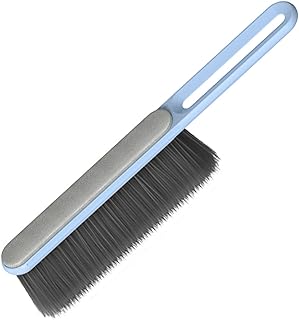 2 in1 Soft Cleaning Brush/ Lint Brush Used for Pet Hair Remover, Handle Dusting Brush for Counter, Bed, Keyboard ,Couch (Blue)