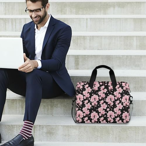 Funda para portátil 15.6 pulg con asa y correa negra miniatura 3