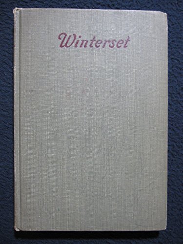 Winterset, A Play In 3 Acts. B00LPWE292 Book Cover
