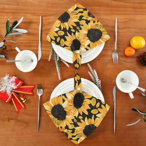 Servilletas de tela florales multicolor pack de 6 miniatura 5