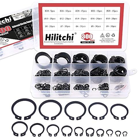 Hilitchi 300-Pcs Circlip Assortment Set Cover