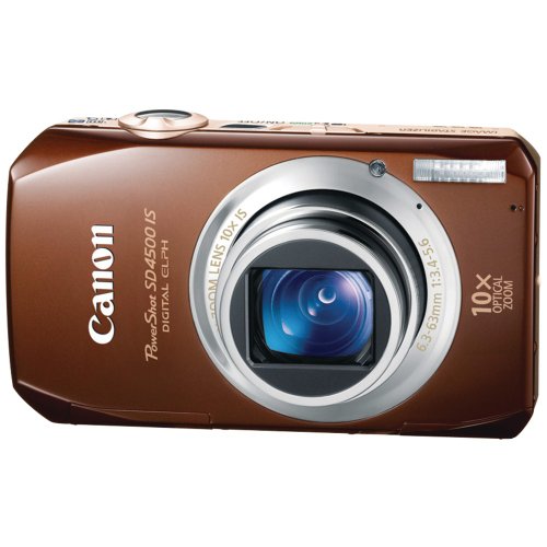 Canon Powershot Sd4500Is 10 Mp Digital Camera With 10X Optical Image Stabilized Zoom And 3.0-Inch Lcd, Brown #TOP22