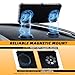 ELECHOI Amber/White Rooftop Magnetic Strobe Lights for Trucks, Emergency Beacon Warning Caution Light for Vehicles Car