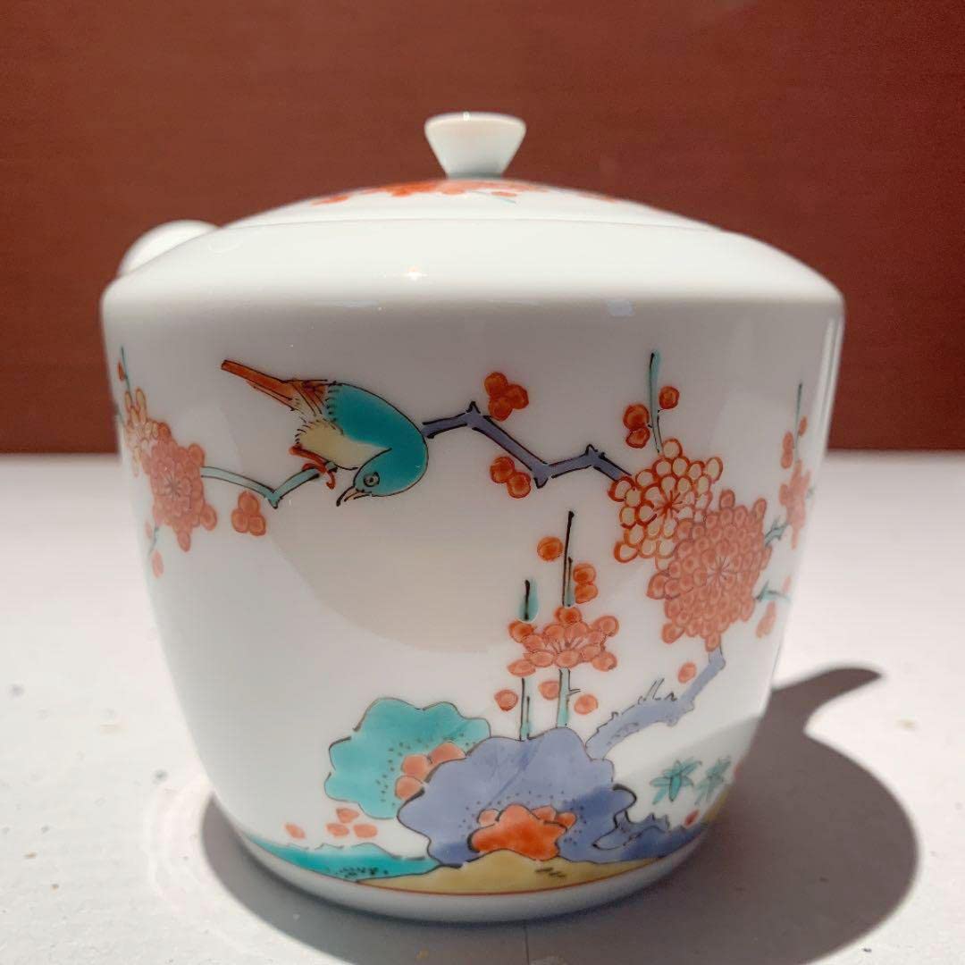 Amazon.co.jp: 十四代柿右衛門 錦 梅鳥文 茶器セット 1式 品 : ホーム  