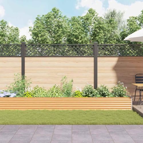 Jardinière surélevée rectangulaire en acier galvanisé durable - 5