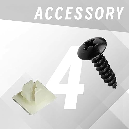 Miniatura 10 de Kit de tornillos antirrobo para matrícula, kit de placa de matrícula resistente a manipulaciones, tornillos de seguridad de 14 pulgadas (M6), kit de