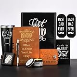 JOYOFUN Gifts for Dad Fathers Day Birthday Gifts for Papa,Best Dad Ever from Daughter Son Man Black Basket Ideas Set,Birthday Present Box for Papa,Husband,Brother (Gift2)