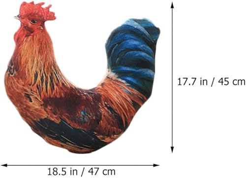 Miniatura 6 de LIFKOME Juguetes para niños, peluche de gallo de peluche, muñeco de pollo falso, cojín de espalda, decoración para San Valentín, cumpleaños, regalo
