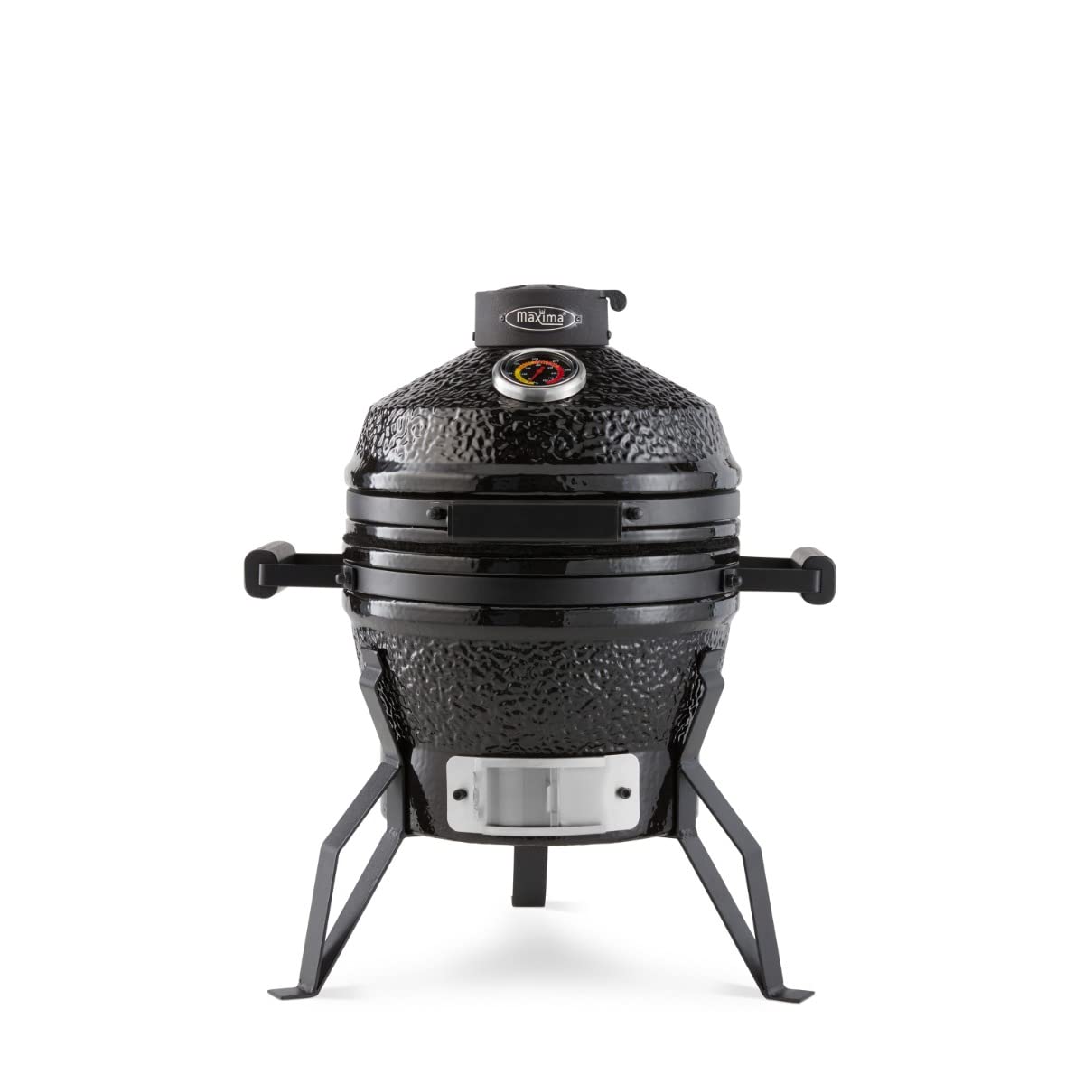 Premium Kamado BBQ 13 cali Ø 33 cm - Grill węglowy - Grillowanie, wędzenie, pieczenie, gotowanie na parze - Kuchenka - Grill jajeczny Czarny