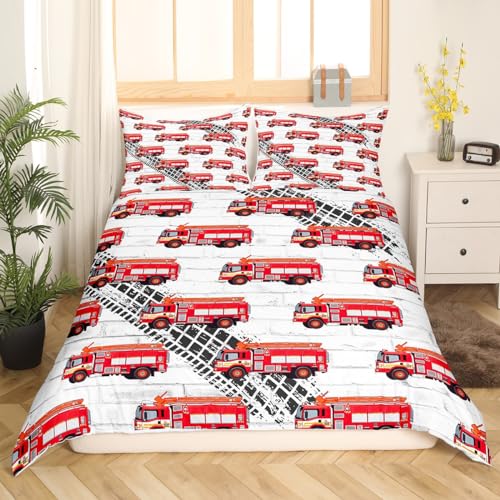 Housse de couette camion de pompier en microfibre douce facile à repasser - 5