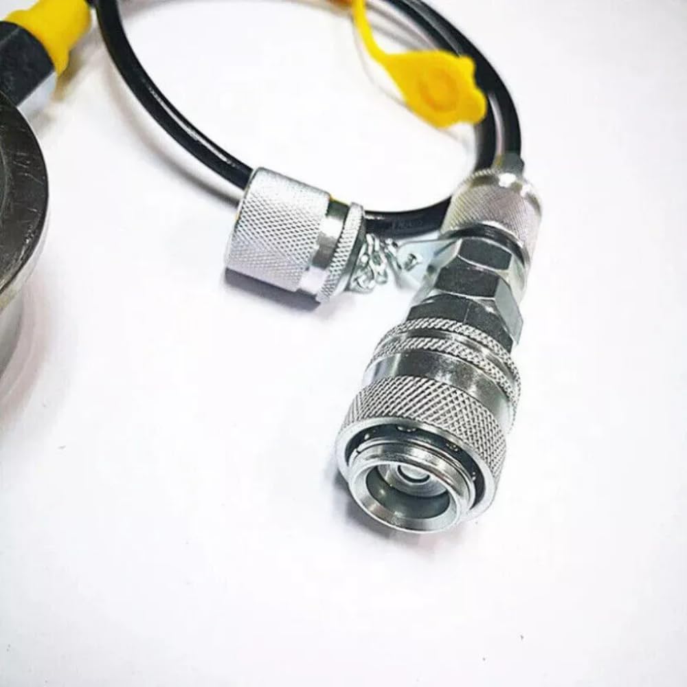 Hydraulic Pump Test Hose Connector Kit, Pressure Gauge, Compatible with Caterpillar Excavators -Excavator Parts