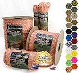 TOUGH-GRID Paracord 550 - Cuerda de nailon – Herramientas de supervivencia Bushcraft, cuerda de paracaídas para equipo de supervivencia esencial al aire libre militar tipo