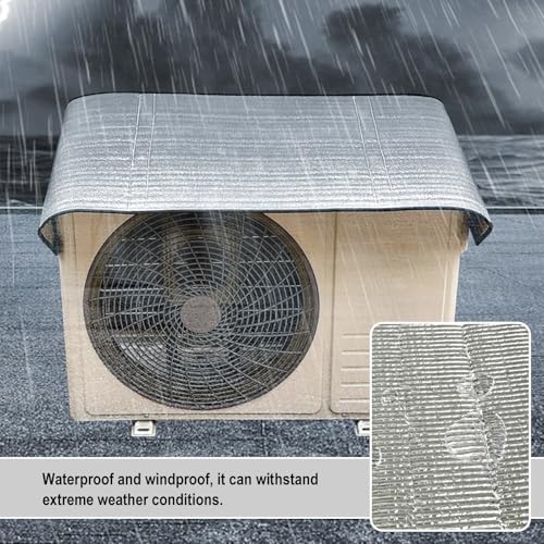 Cache climatiseur extérieur 58x130cm rabattable imperméable - 3