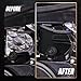 BILLFARO Front Strut Tower Covers, ABS Plastic Engine Bay Shock Protection Panel Cover Gap Trim with Mag Ride Replacement for Corvette C8 Stingray Z51 2020-2023